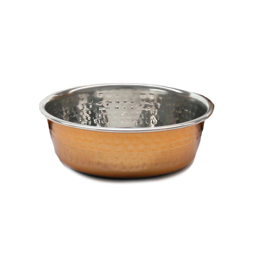 Rosewood Hammered Copper Pet Bowl 470ML