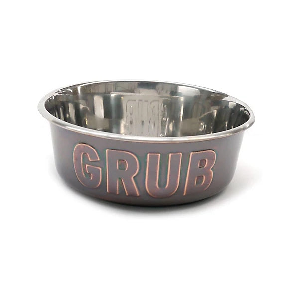 Rosewood 'Grub' Steel Pet Food Bowl Medium 16.5cm