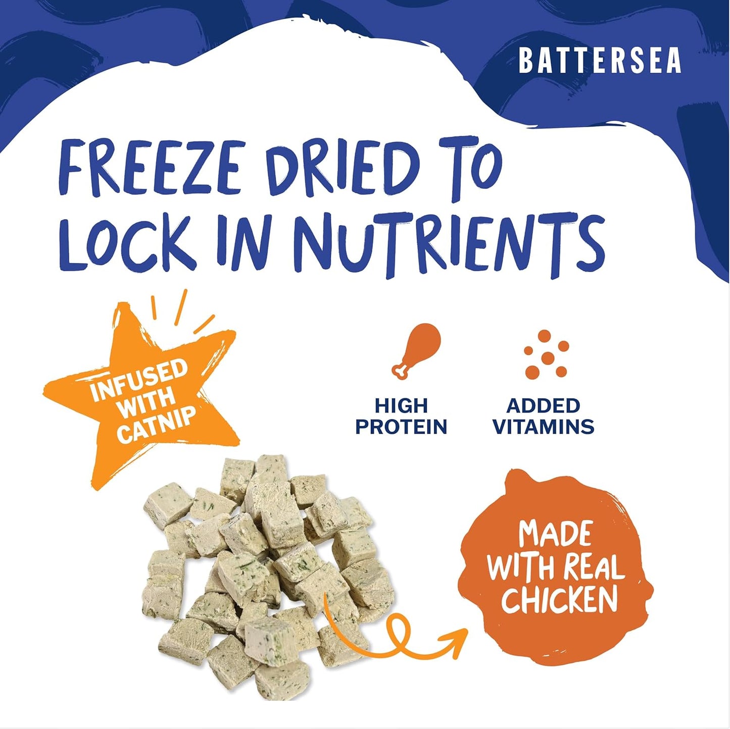 Battersea Chicken & Catnip Bites Cat Treats 15g
