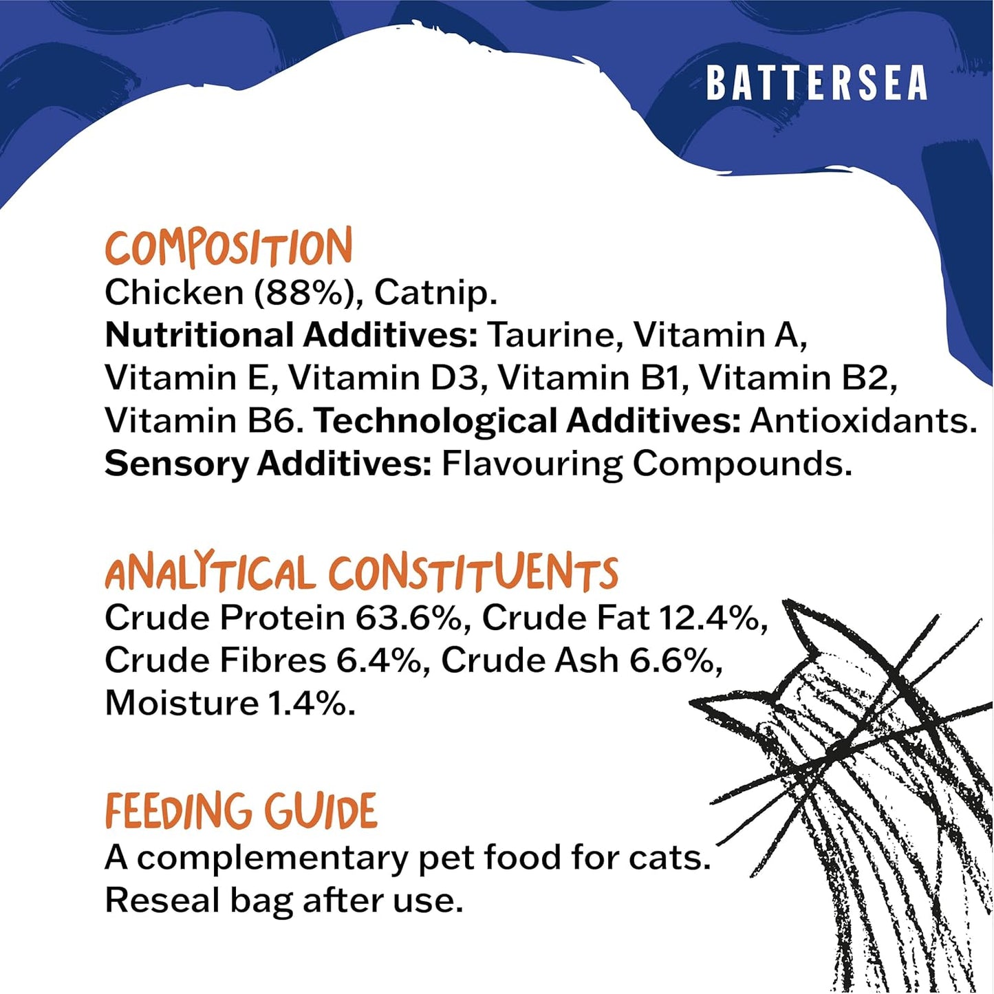 Battersea Chicken & Catnip Bites Cat Treats 15g