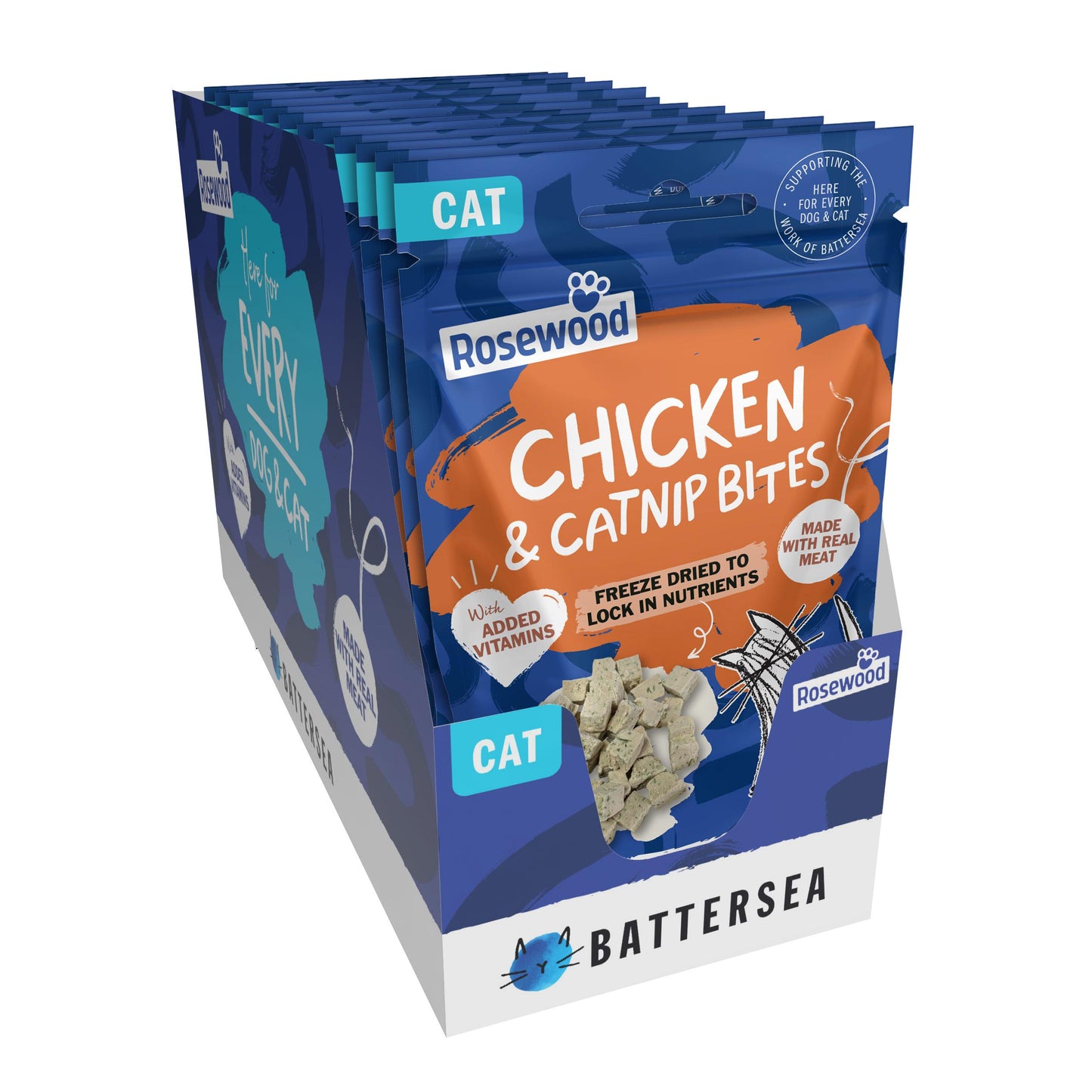 Battersea Chicken & Catnip Bites Cat Treats 15g