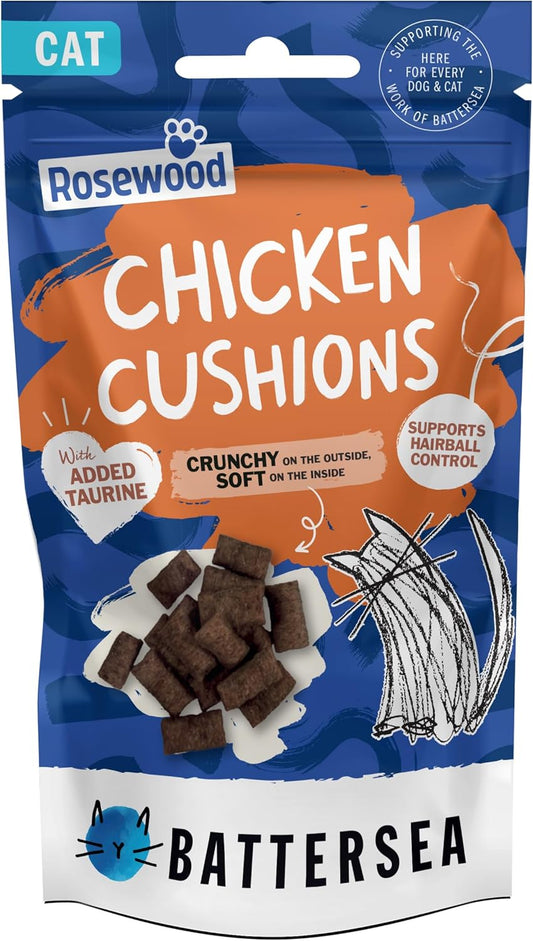 Battersea Chicken Cat Cushions Cat Treats 60g