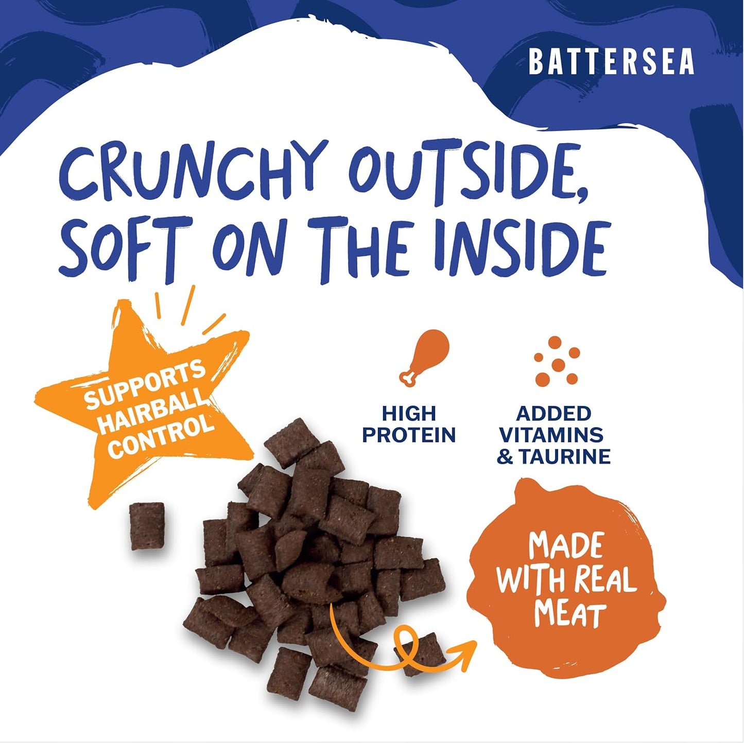 Battersea Chicken Cat Cushions Cat Treats 60g