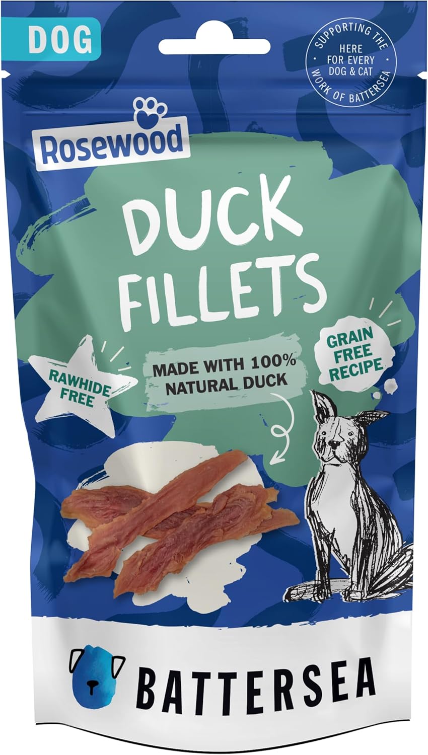 Battersea Duck Fillets Dog Treats 70g