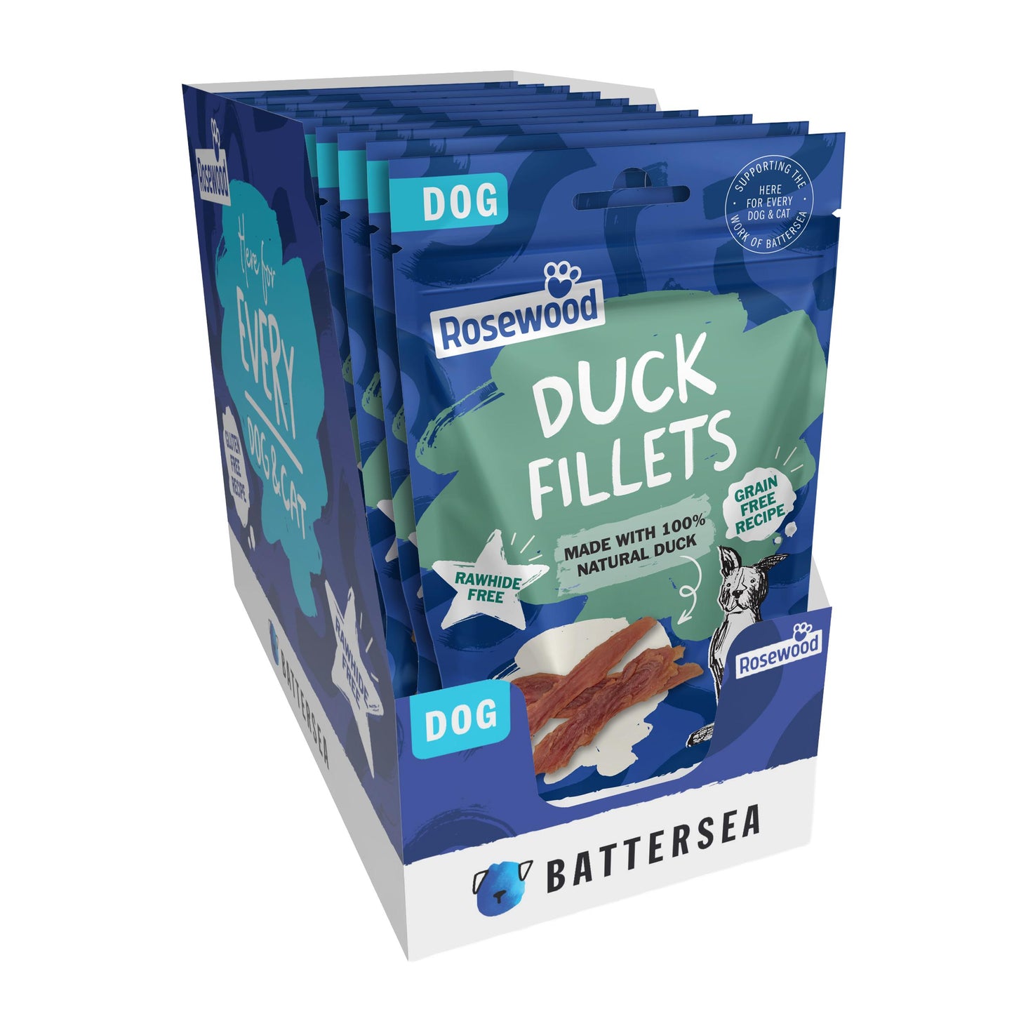Battersea Duck Fillets Dog Treats 70g