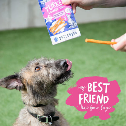 Battersea Turkey & Chicken Collagen Sticks Dog Treats 7pcs 49g