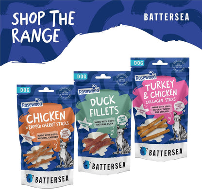 Battersea Turkey & Chicken Collagen Sticks Dog Treats 7pcs 49g