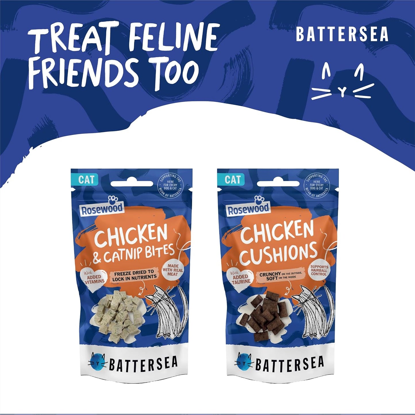 Battersea Turkey & Chicken Collagen Sticks Dog Treats 7pcs 49g