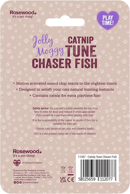 Rosewood Catnip Tune Chaser Fish