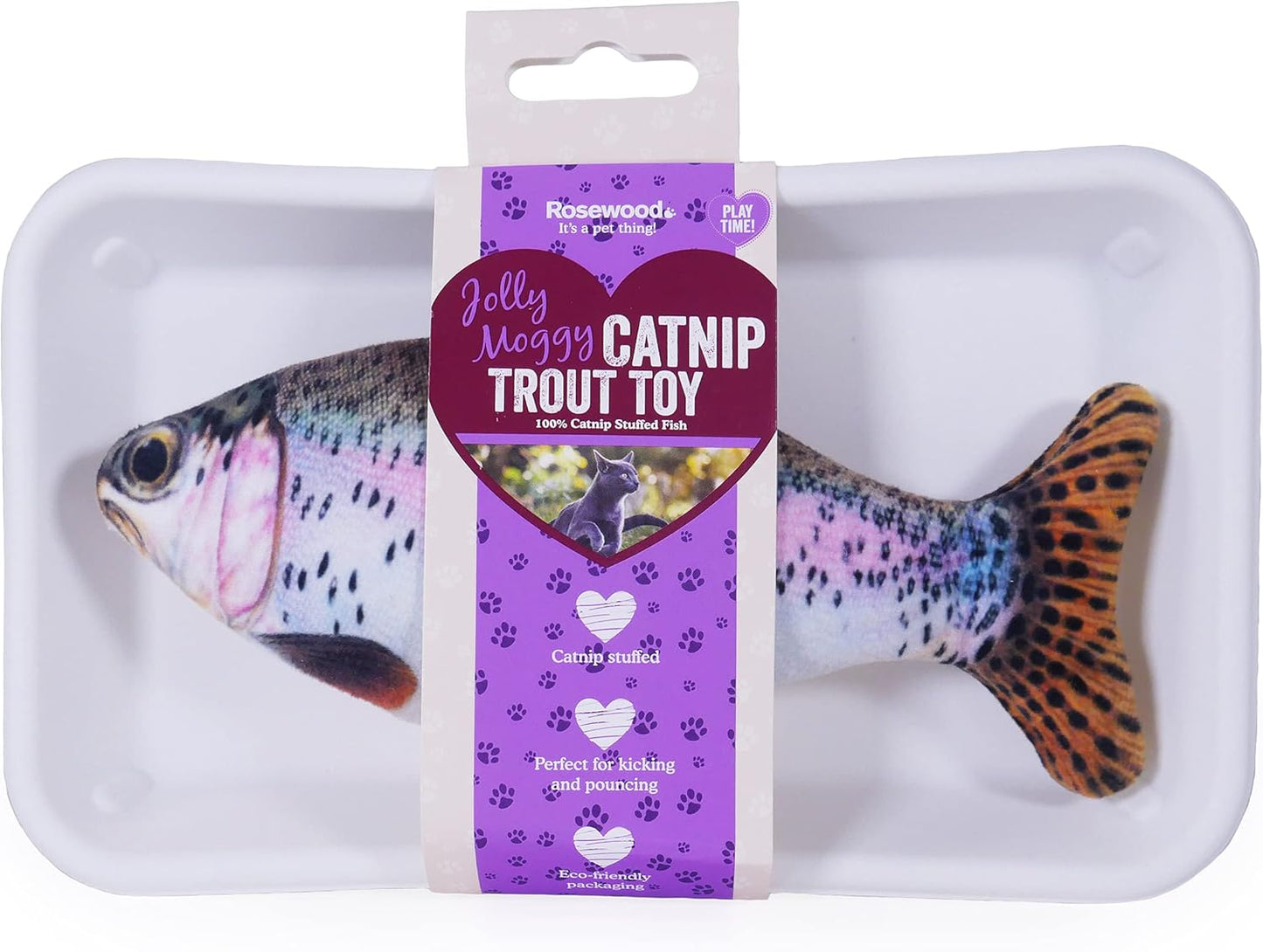 Rosewood Catnip Trout Toy