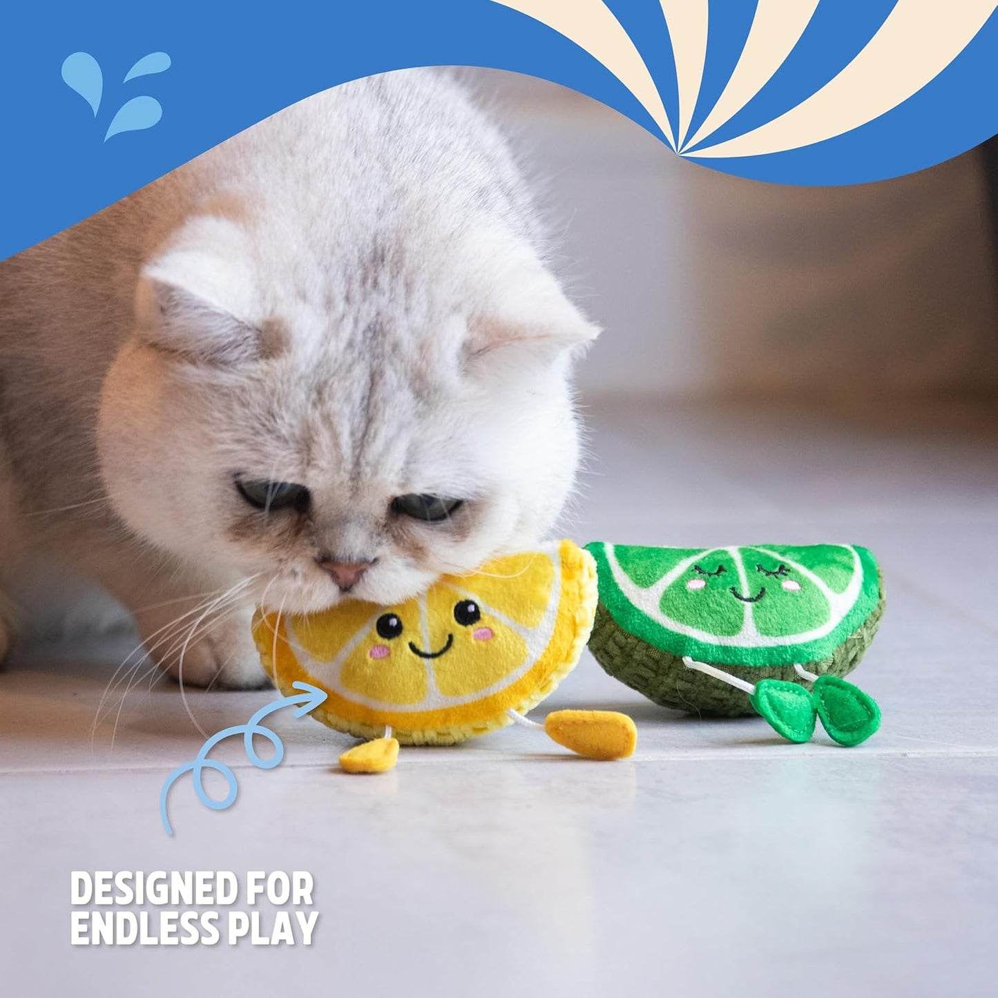Rosewood Leo Lemon & Layla Lime Cat Toys
