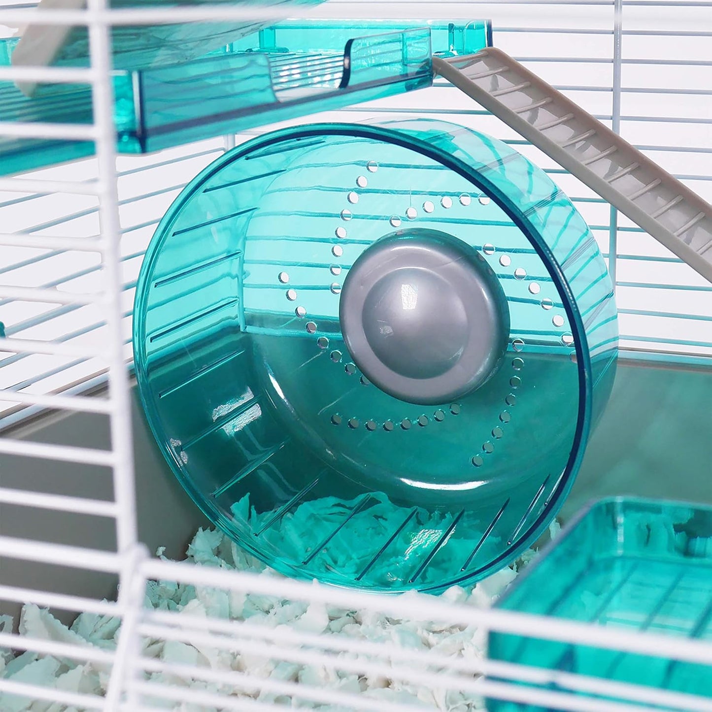 Rosewood Pico Hamster Wheel With Stand Teal