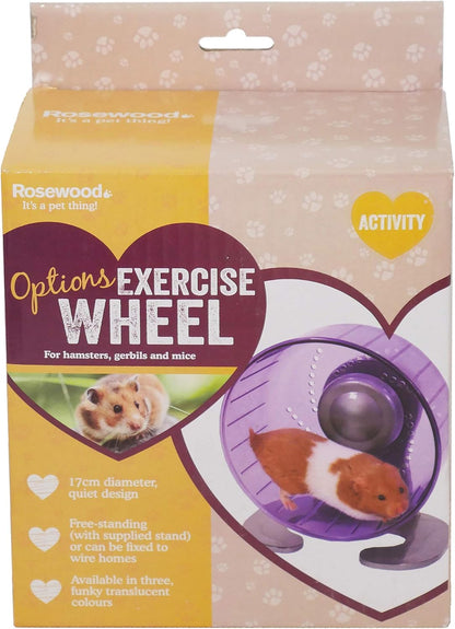 Rosewood Pico Hamster Wheel With Stand Purple