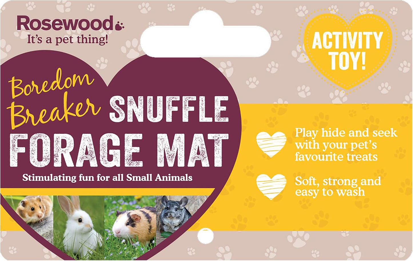 Rosewood Boredom Breaker Small Animal Snuffle Forage Mat