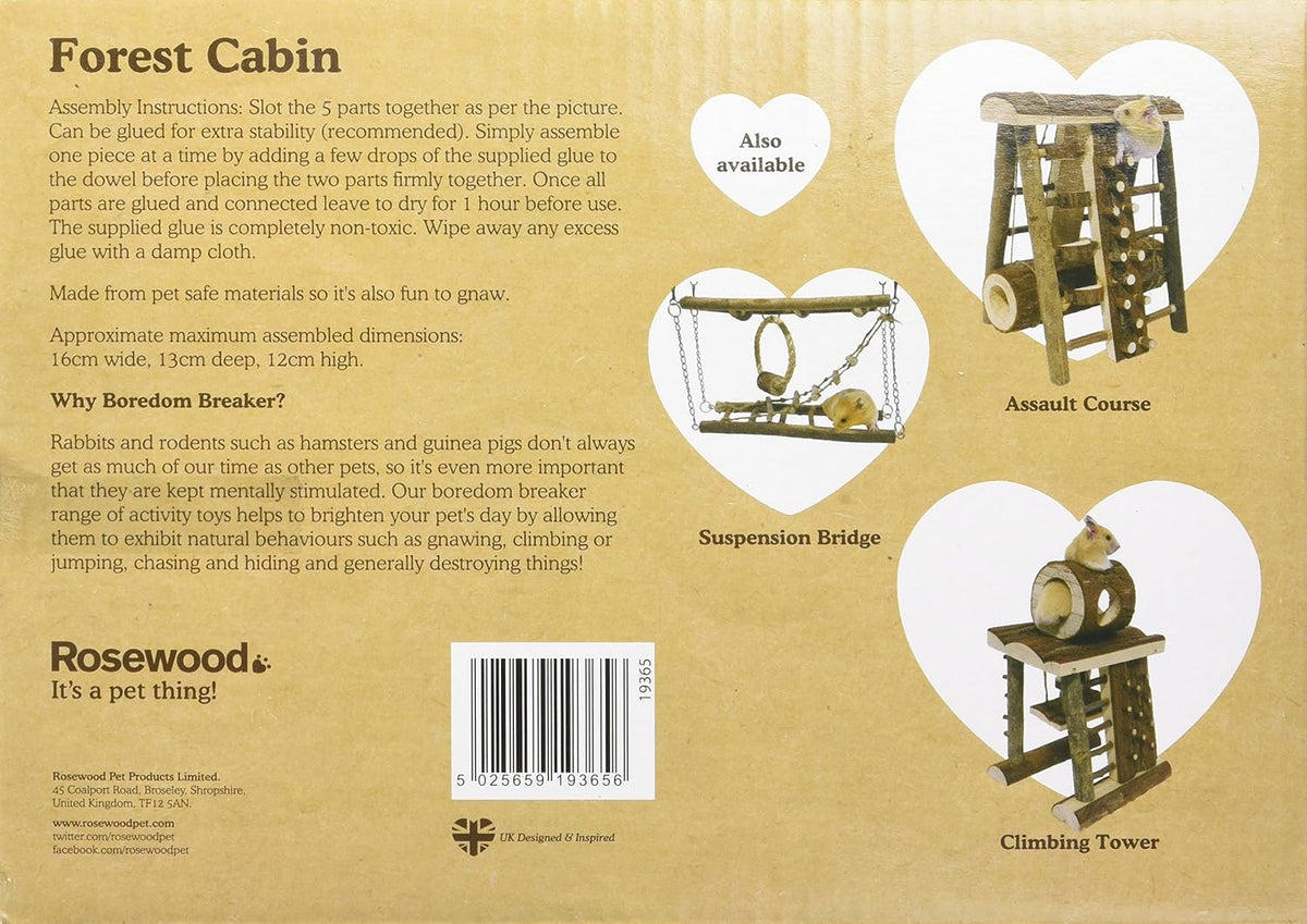 Rosewood Forest Cabin Hamster House