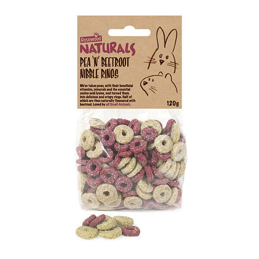 Rosewood Naturals Pea 'N' Beetroot Nibble Rings 120g