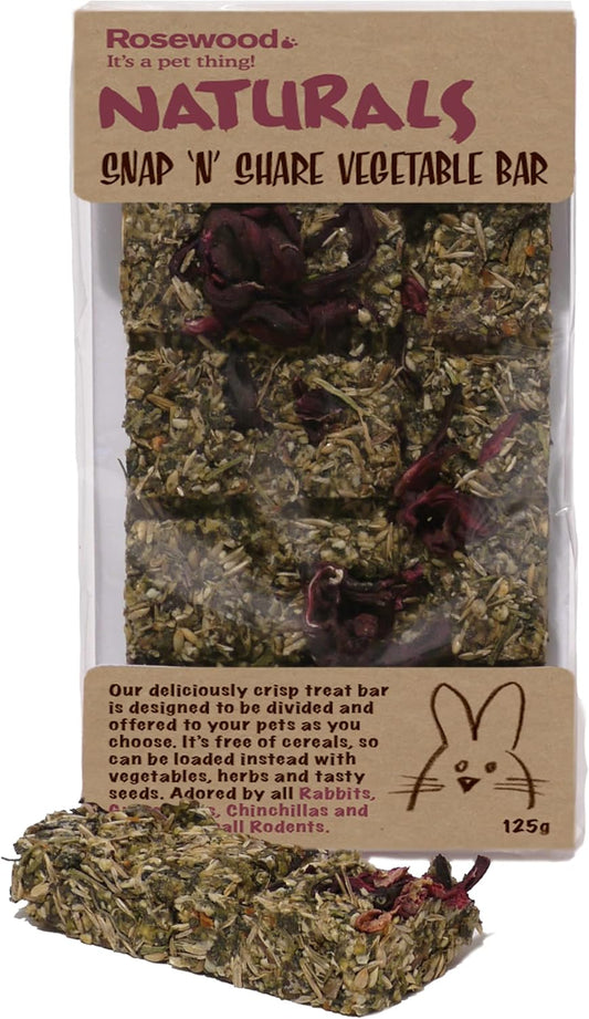 Rosewood Naturals Snap N Share Vegetable Bar 125g