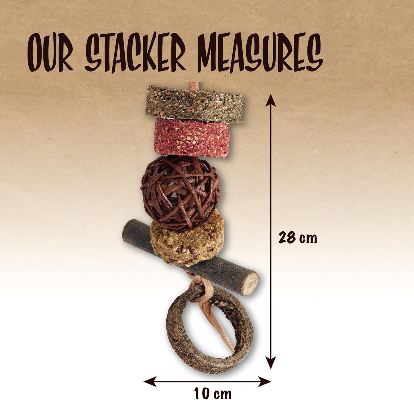 Rosewood Nibble 'N' Gnaw Stacker 100g