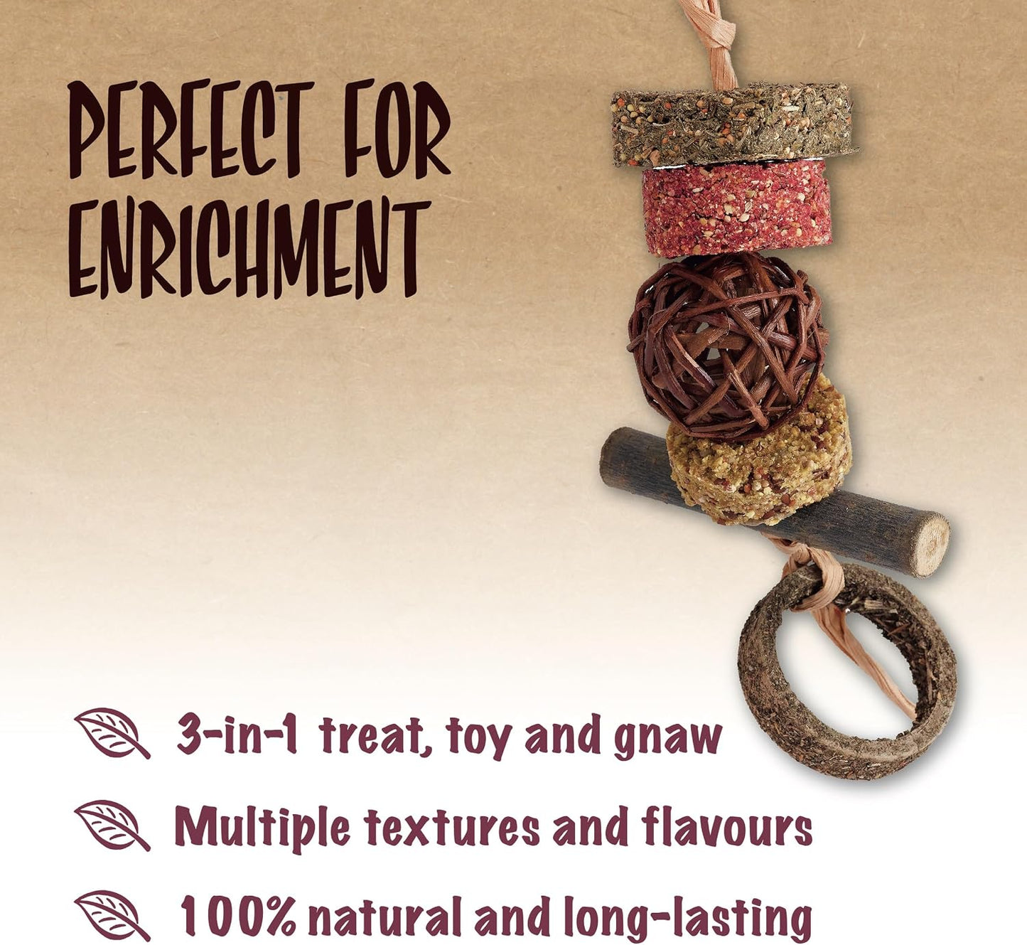 Rosewood Nibble 'N' Gnaw Stacker 100g