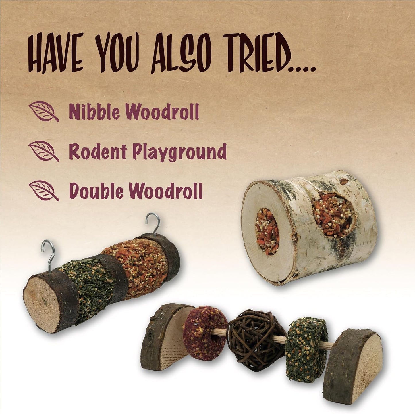 Rosewood Nibble 'N' Gnaw Stacker 100g