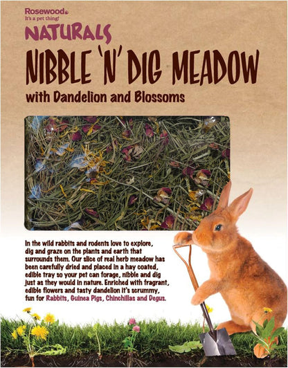 Rosewood Naturals Nibble 'n' Dig Meadow Wih Dandelion And Blossoms