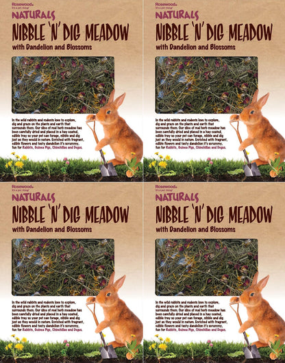 Rosewood Naturals Nibble 'n' Dig Meadow Wih Dandelion And Blossoms Small Animal Treat