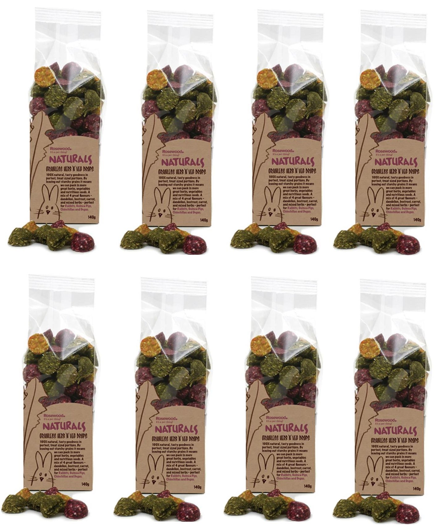 Rosewood Naturals Grainless Herb N veg Drops 140g
