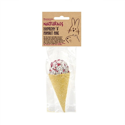 Rosewood Raspberry 'N' Coconut Cone Small Animal Treat 50g