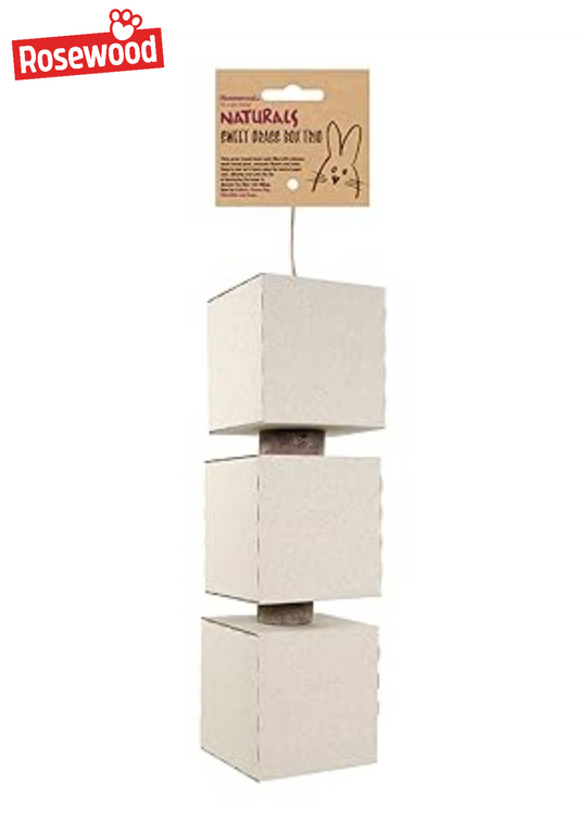 Rosewood Naturals Small Animal Trio Grass Box Foraging Toy