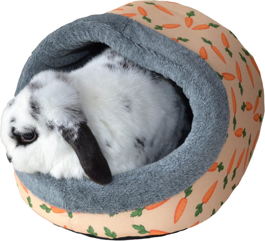 Rosewood Carrot Plush Hooded Bed