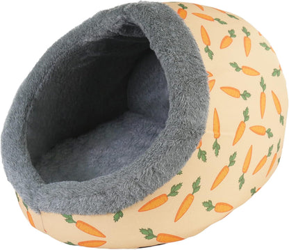 Rosewood Carrot Plush Hooded Bed