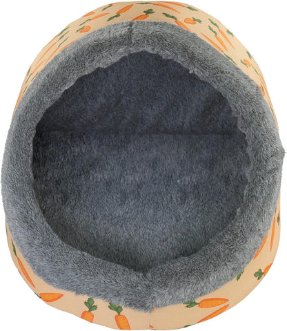 Rosewood Carrot Plush Hooded Bed