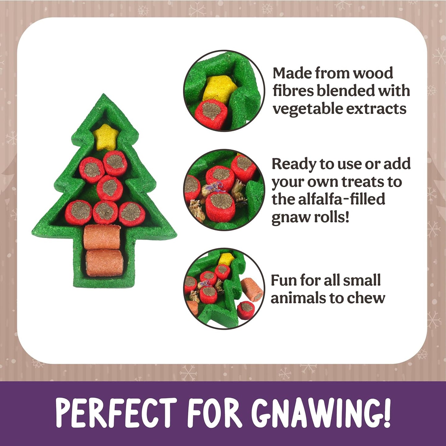 Cupid & Comet Edible Christmas Puzzle Tree