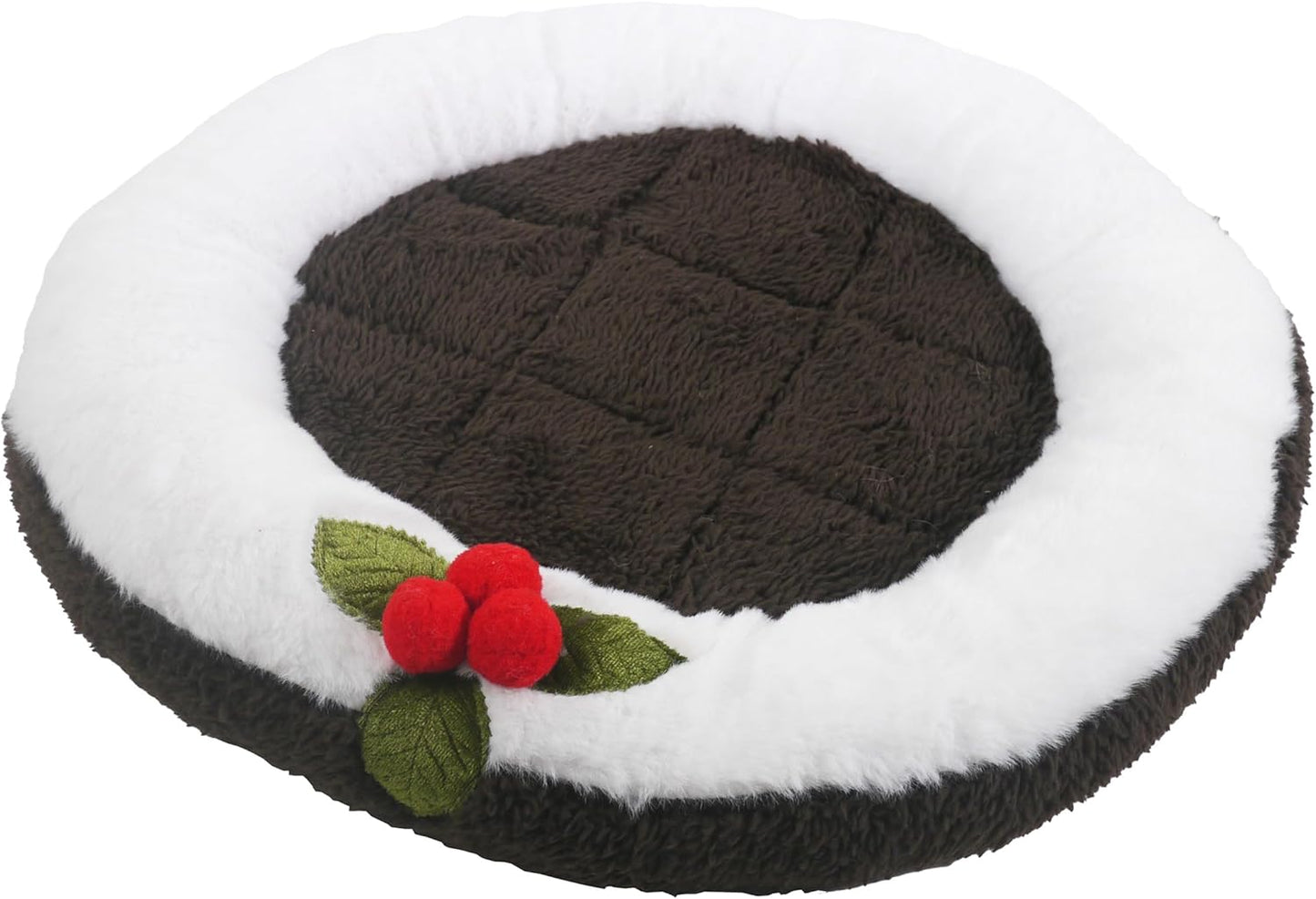 Cupid & Comet Christmas Pudding Snuggle Bed Small Animals
