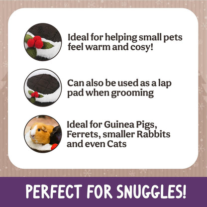 Cupid & Comet Christmas Pudding Snuggle Bed Small Animals