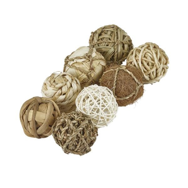 Rosewood Naturals Nature Fun Balls 8pc Pack Small Animal & Birds
