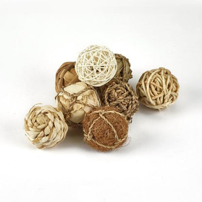 Rosewood Naturals Nature Fun Balls 8pc Pack Small Animal & Birds
