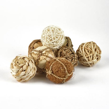 Rosewood Naturals Nature Fun Balls 8pc Pack Small Animal & Birds