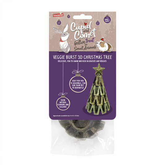 Cupid & Comet Veggie Burst 3D Christmas Tree 135g