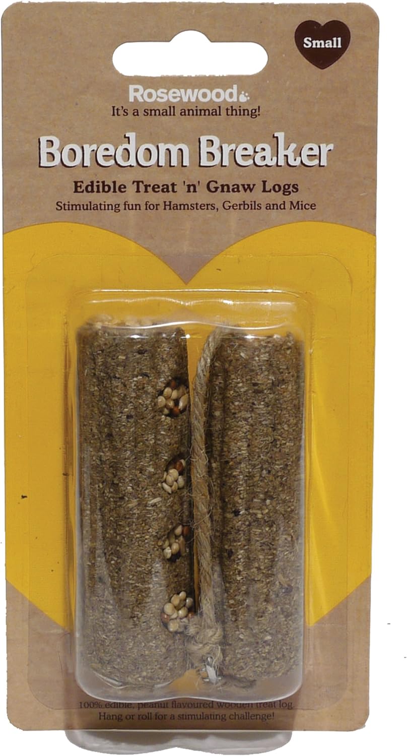 Rosewood Boredom Breaker Edible Treat N Gnaw Logs Small