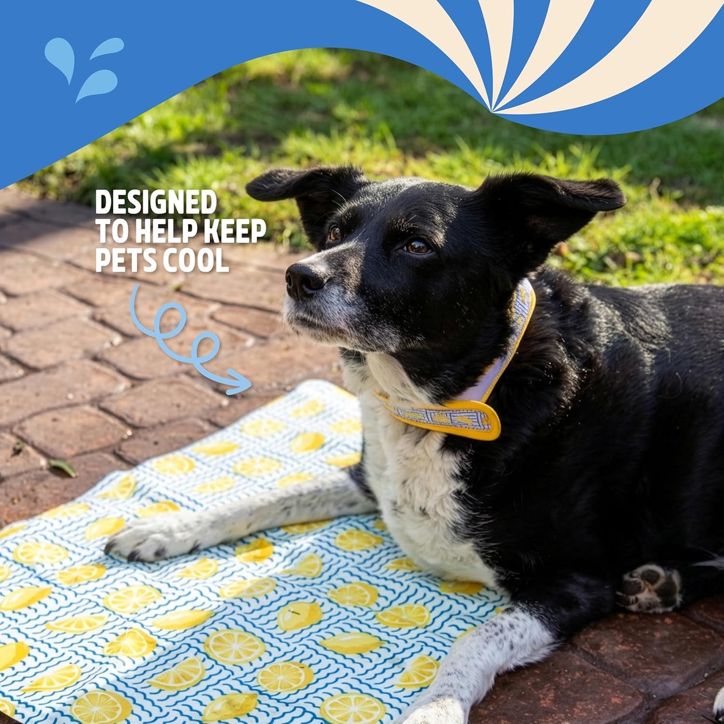 Rosewood Lemon Cooling Mat For Dogs 65 x 50cm