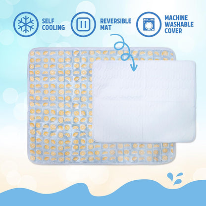 Rosewood Premium Lemon Cooling Mat With Cover For Dogs & Cats 68 x 53cm