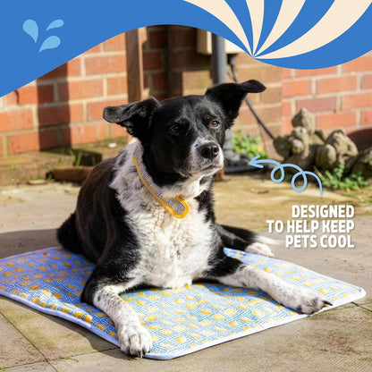 Rosewood Premium Lemon Cooling Mat With Cover For Dogs & Cats 68 x 53cm