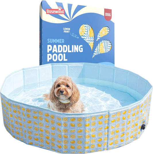 Rosewood Lemon Print Dog Summer Paddling Pool