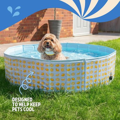 Rosewood Lemon Print Dog Paddling Pool