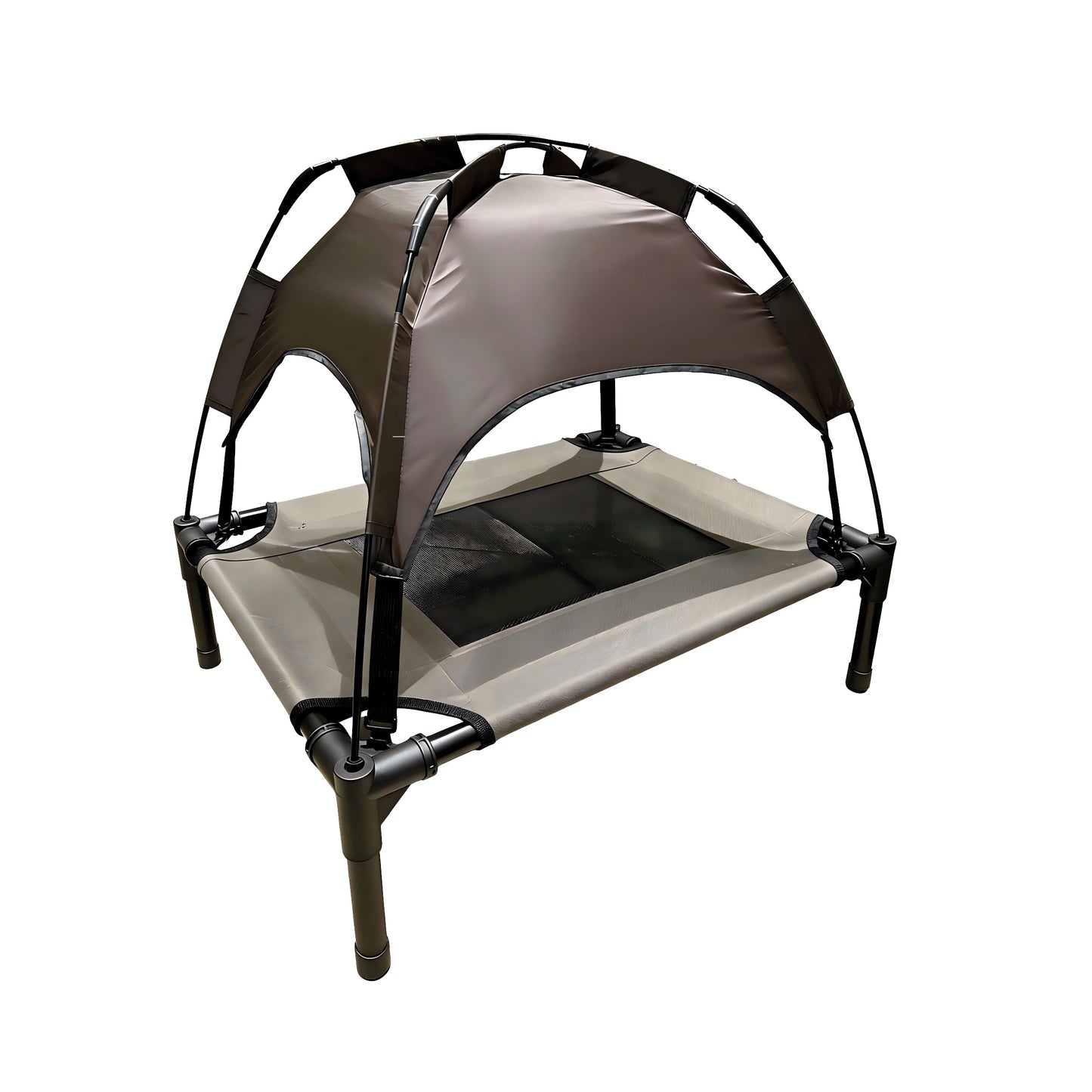 Rosewood Sheltered Dog Bed Lounger With Overhead Shelter