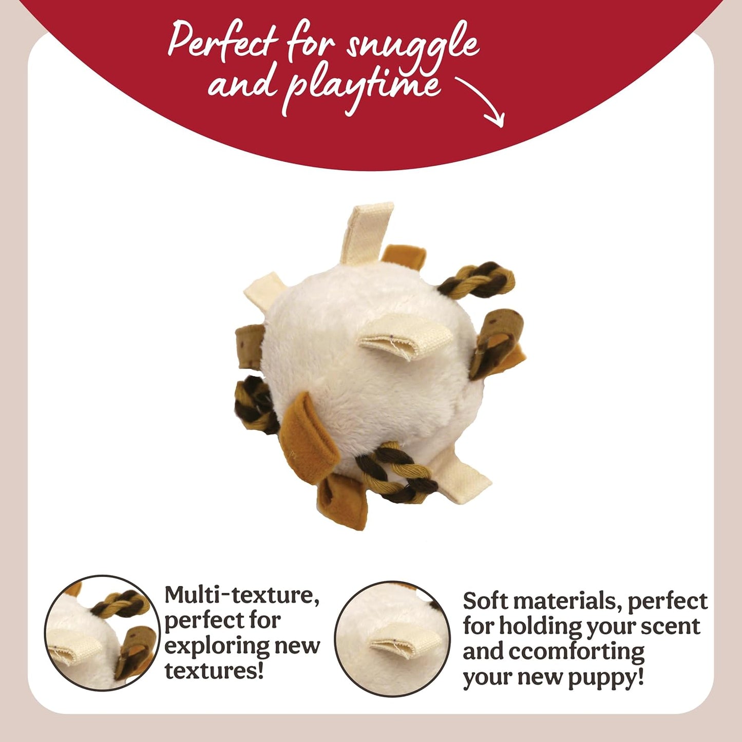 Natural Nippers Loopy Squeaky Fun Ball