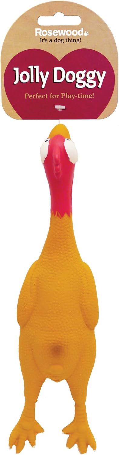 Jolly Doggy Squeaky Latex Chicken