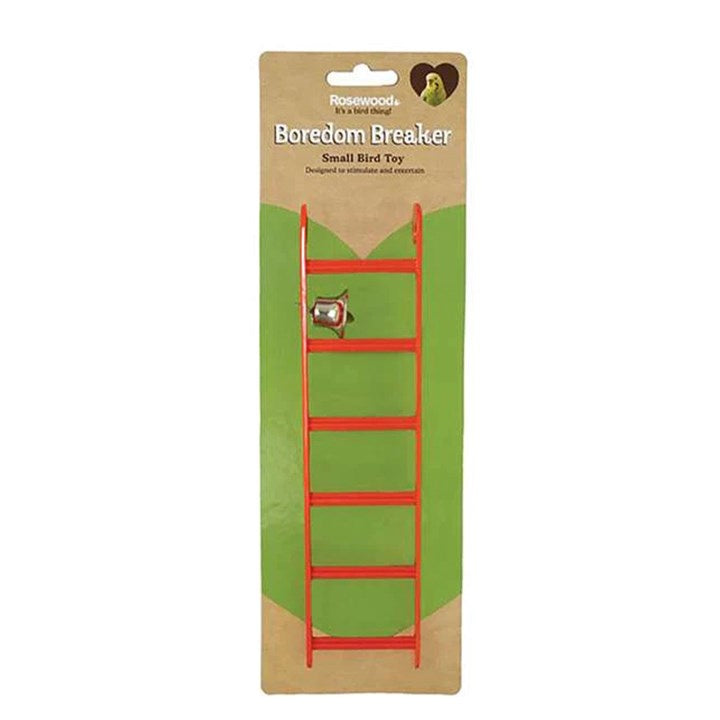 Rosewood Plastic Small Bird Ladder With Bell 6 Step