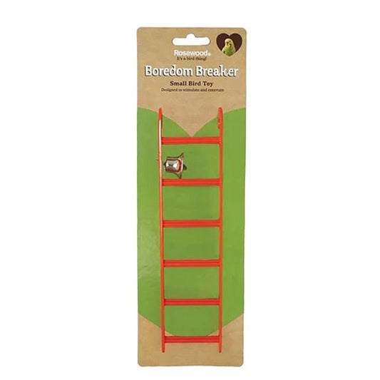 Rosewood Plastic Small Bird Ladder With Bell 6 Step